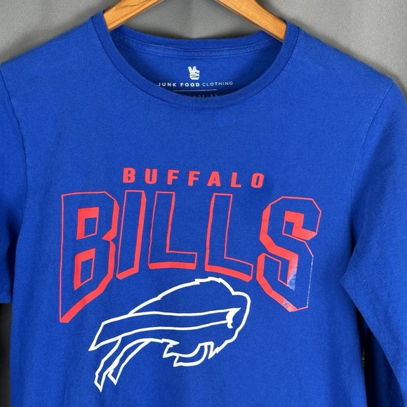 Buffalo Bills Men's Blue NFL Football Long Sleeve T-Shirt - Junk Food - S - Picture 2 of 8